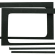 Load image into Gallery viewer, DEI 18-23 Jeep Wrangler JL 2-Door Boom Mat Rear Side Window Trim - 2 Piece - Black - Side View