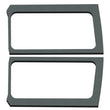 Load image into Gallery viewer, DEI 18-23 Jeep Wrangler JL 2-Door Boom Mat Rear Side Window Trim - 2 Piece - Gray - Side View