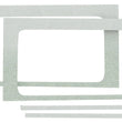 Load image into Gallery viewer, DEI 18-23 Jeep Wrangler JL 2-Door Boom Mat Rear Side Window Trim - 2 Piece - White - Side View