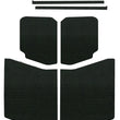 Load image into Gallery viewer, DEI 18-23 Jeep Wrangler JL 4-Door Boom Mat Complete Headliner Kit - 13 Piece - Black - Side View