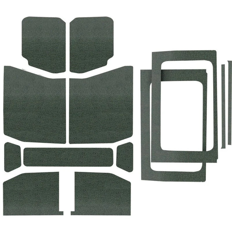 DEI 18-23 Jeep Wrangler JL 4-Door Boom Mat Complete Headliner Kit - 13 Piece - Gray - Main Product View
