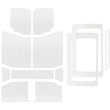 Load image into Gallery viewer, DEI 18-23 Jeep Wrangler JL 4-Door Boom Mat Complete Headliner Kit - 13 Piece - White - Main Product View