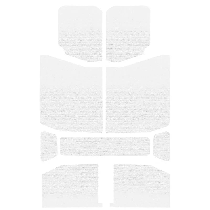 DEI 18-23 Jeep Wrangler JL 4-Door Boom Mat Headliner - 9 Piece - White - Side View