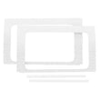 Load image into Gallery viewer, DEI 18-23 Jeep Wrangler JL 4-Door Boom Mat Rear Side Window Trim - 4 Piece - White - Main Product View