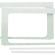 Load image into Gallery viewer, DEI 18-23 Jeep Wrangler JL 4-Door Boom Mat Rear Side Window Trim - 4 Piece - White - Side View