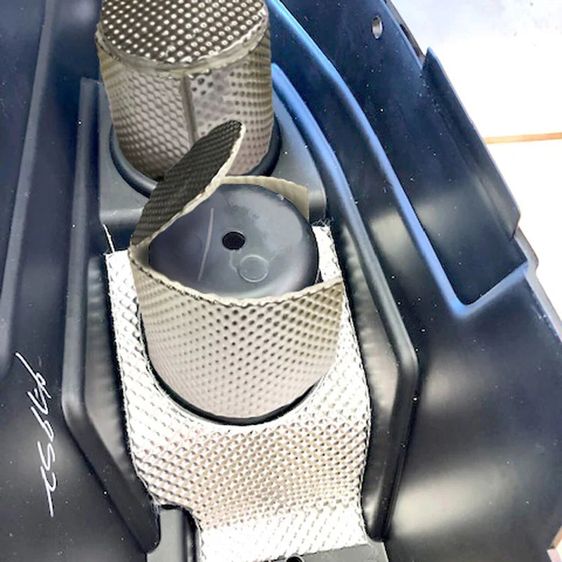 DEI 19-22 Polaris RZR XP 4 1000/RZR XP 4 Turbo/RZR Turbo 4 S Complete Heat Control Kit - Installation View
