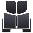 Load image into Gallery viewer, DEI 20-22 Jeep Gladiator JT 4-Door Boom Mat Complete Headliner Kit - 7 Piece - Black - Side View