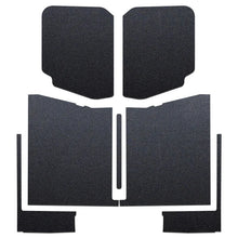 Load image into Gallery viewer, DEI 20-22 Jeep Gladiator JT 4-Door Boom Mat Complete Headliner Kit - 7 Piece - Black - Side View