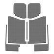 Load image into Gallery viewer, DEI 20-22 Jeep Gladiator JT 4-Door Boom Mat Complete Headliner Kit - 7 Piece - Gray - Side View