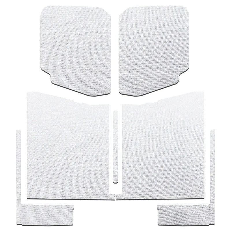 DEI 20-22 Jeep Gladiator JT 4-Door Boom Mat Complete Headliner Kit - 7 Piece - White - Main Product View