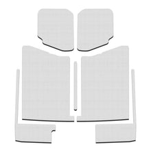 Load image into Gallery viewer, DEI 20-22 Jeep Gladiator JT 4-Door Boom Mat Complete Headliner Kit - 7 Piece - White - Side View
