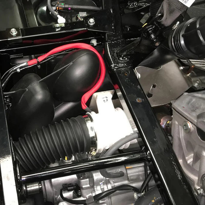 DEI 2015+ Honda Pioneer 1000-5 Auxiliary Fan Kit - Side View