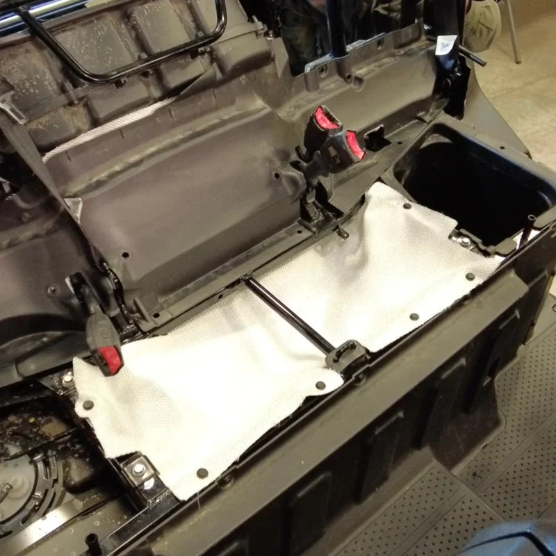 DEI 22-24 Honda Pioneer 1000-3/1000-5/1000-6 (Non CA Models) Under Seat Heat Shield Kit - Back View