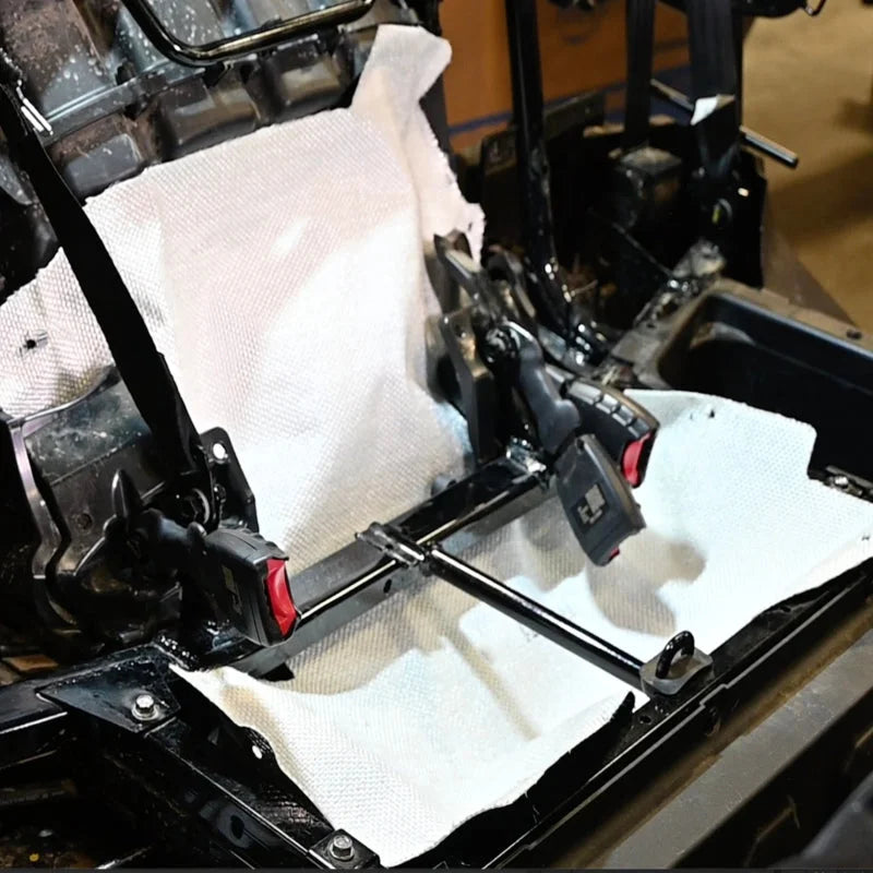 DEI 22-24 Honda Pioneer 1000-3/1000-5/1000-6 (Non CA Models) Under Seat Heat Shield Kit - Installation View