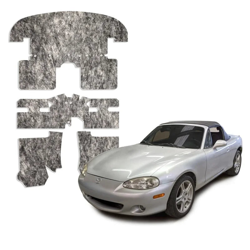 DEI 90-05 Mazda Miata NA & NB Under Carpet Interior Insulation Kit - 1/2in Thick - Main Product View