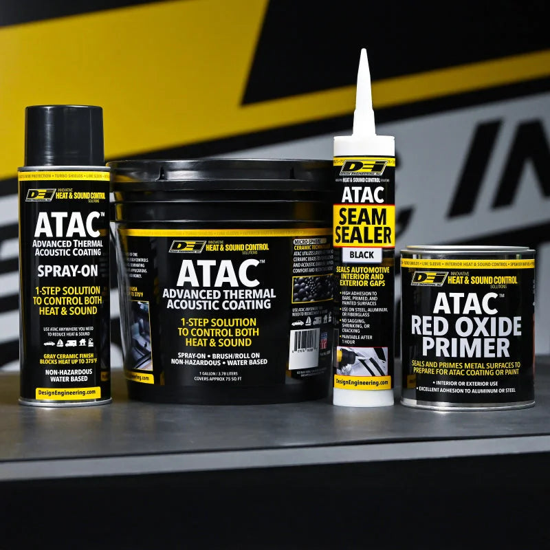 DEI ATAC (Advanced Thermal Acoustic Coating) Paint Spray Gun & Canister - Installation View