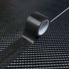 Load image into Gallery viewer, DEI Black Seaming Tape 1.5in x 15ft - Back View