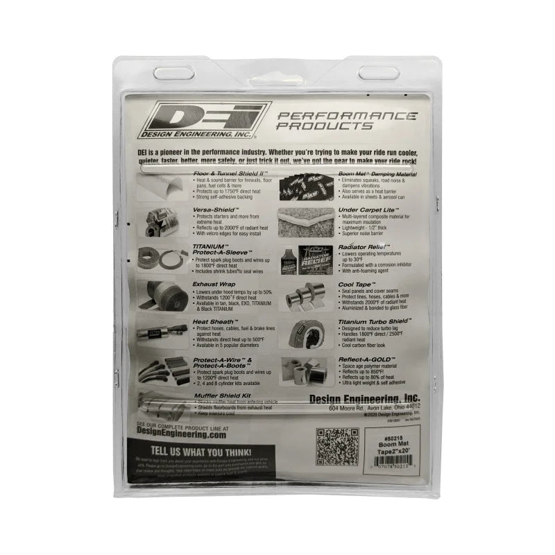 DEI Boom Mat Damping Tape 2in x 20ft Roll - Detail View