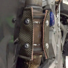 Load image into Gallery viewer, DEI C7 Corvette Catalytic Converter Shield Manual Transmission - Installation View