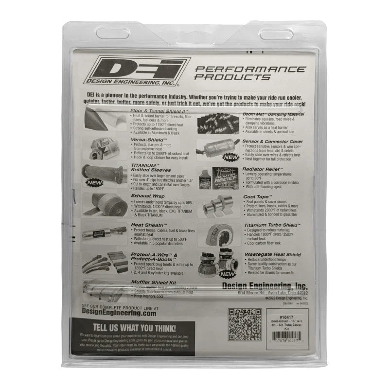 DEI Cool-Cover 14in w x 3ft - Air-Tube Cover Kit - Installation View