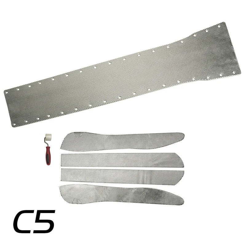 DEI Corvette C5 Trans. Tunnel Shield - Side View