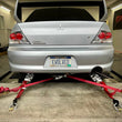 Load image into Gallery viewer, DEI Dyno Strap Heat Guard 5in w x 3ft - Aluminized - Installation View