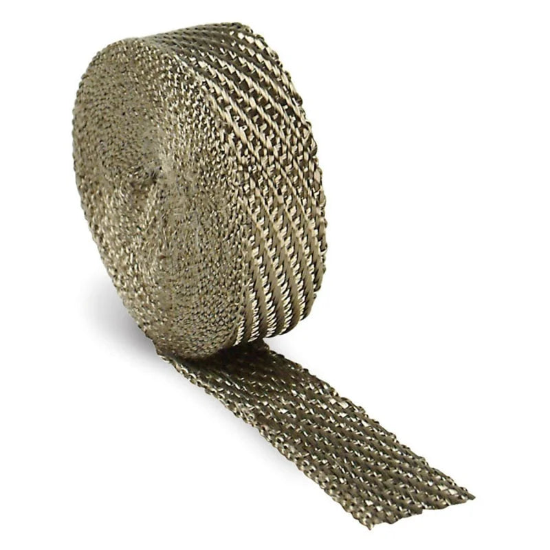 DEI Exhaust Wrap 1in x 15ft - Titanium - Back View