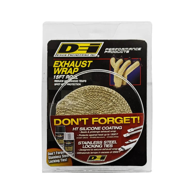 DEI Exhaust Wrap 2in x 15ft - Tan - Side View