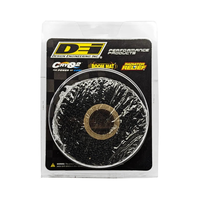 DEI Exhaust Wrap 2in x 15ft - Titanium - Black - Back View