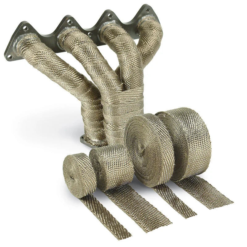 DEI Exhaust Wrap 2in x 25ft - Titanium - Installation View
