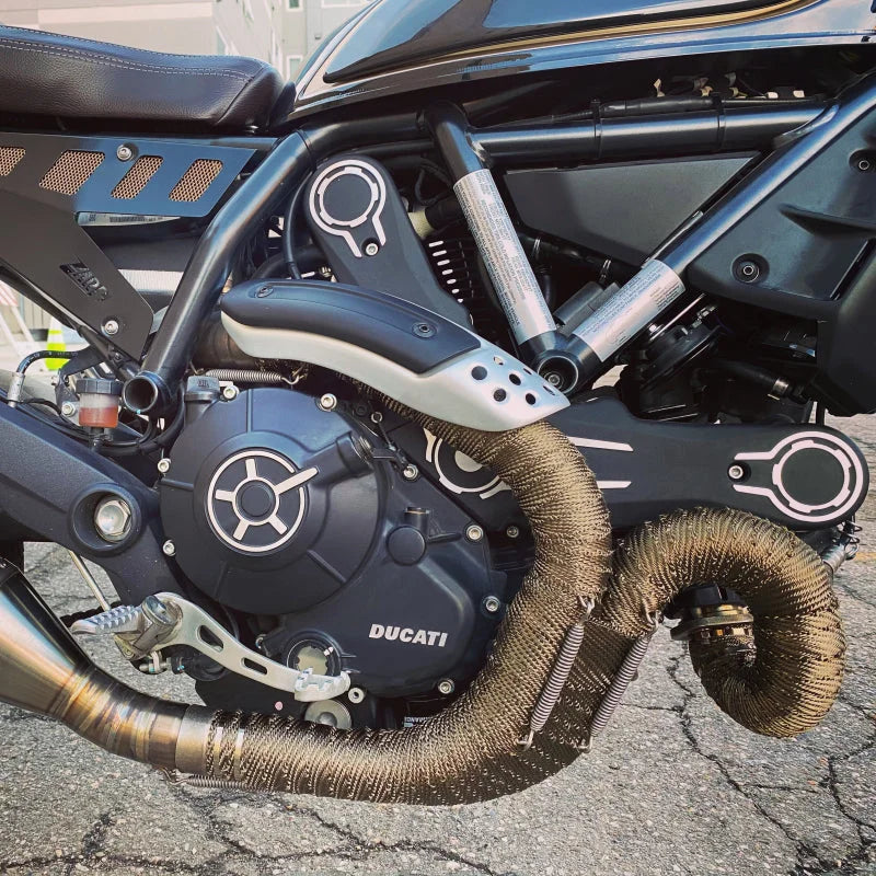 DEI Exhaust Wrap 2in x 35ft - Titanium - Side View