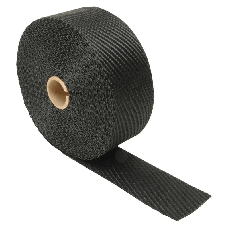 DEI Exhaust Wrap 2in x 50ft - Titanium - Black - Side View