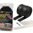 Load image into Gallery viewer, DEI Exhaust Wrap Kit - Black Titanium Wrap Locking Ties &amp; Locking Tie Tool - Side View
