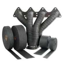 Load image into Gallery viewer, DEI Exhaust Wrap Kit - Pipe Wrap and Locking Tie - Black - Back View