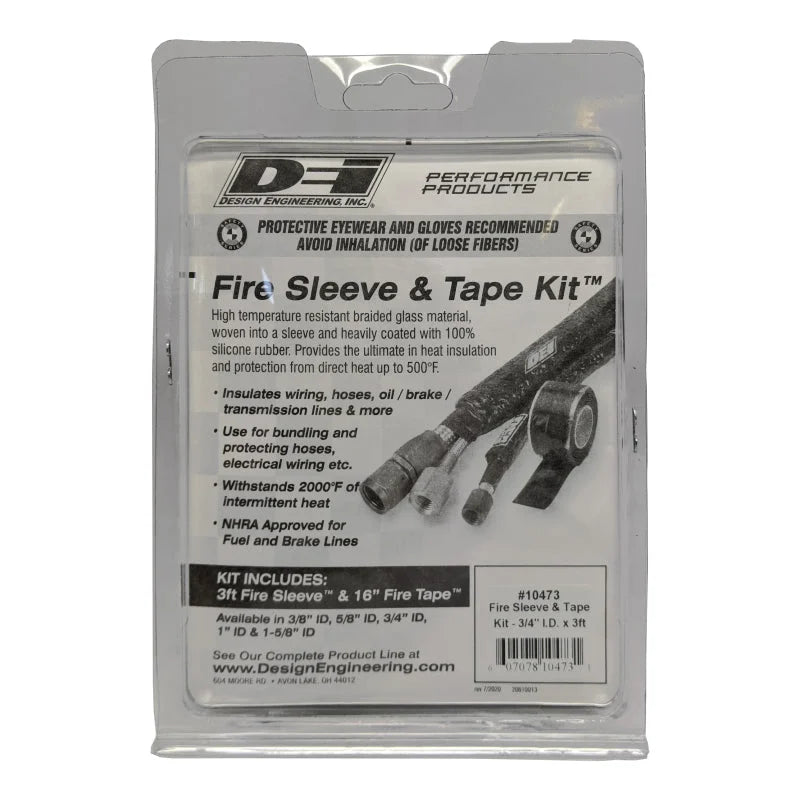 DEI Fire Sleeve and Tape Kit 3/4in I.D. x 3ft - Installation View