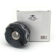 Load image into Gallery viewer, DEI Fire Tape 1in x 36ft Roll - Self Vulcanizing Tape - Black - Back View