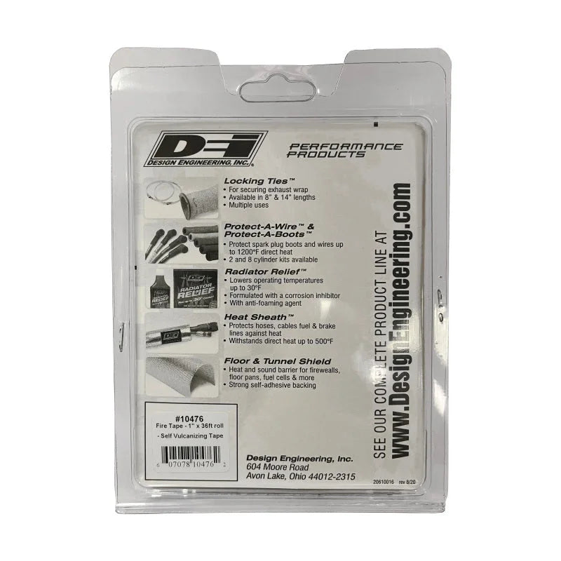 DEI Fire Tape 1in x 36ft Roll - Self Vulcanizing Tape - Black - Additional View 6