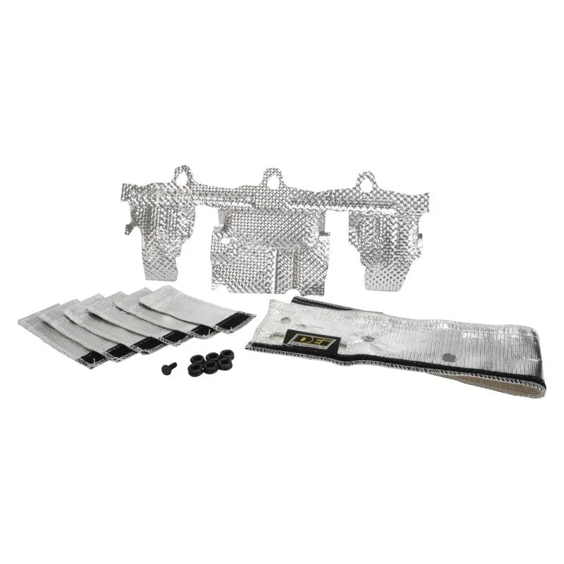 DEI Fuel Rail and Injecter Cover Jeep 1997 - 2004 4.0L Engine - Side View