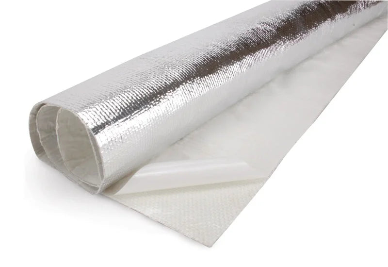 DEI Heat Screen 36in x 20in - Mylar Radiant Glass Fiber Matting w/Adhesive Backing - Side View