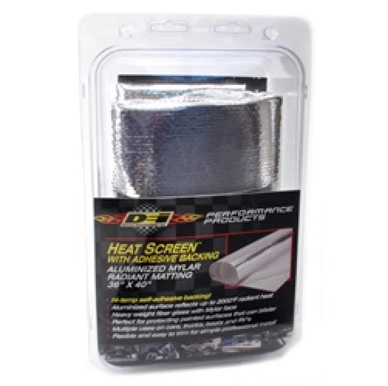 DEI Heat Screen 36in x 40in - Mylar Radiant Glass Fiber Matting w/Adhesive Backing - Side View