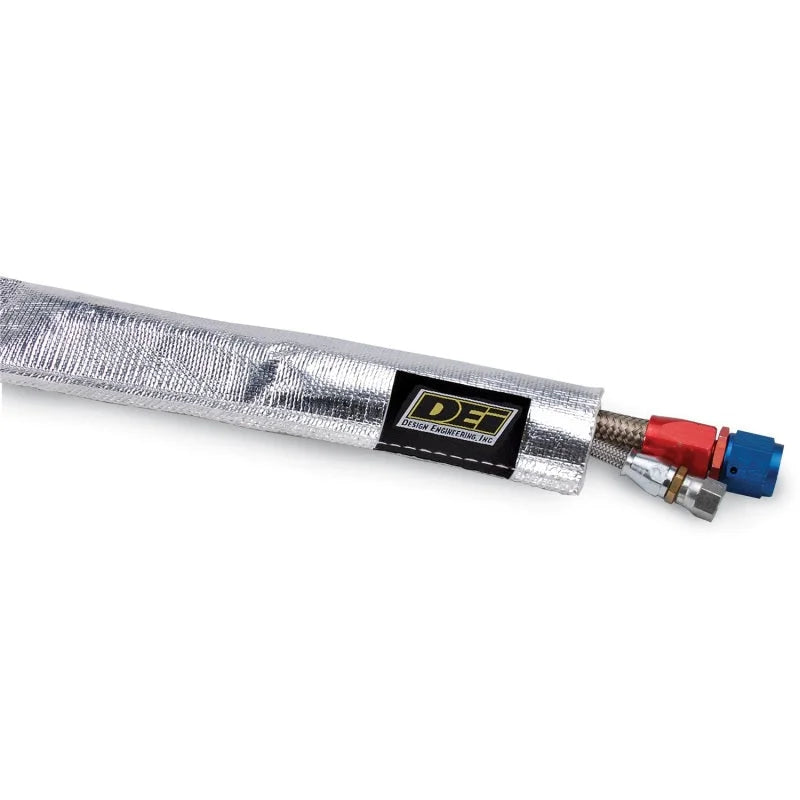 DEI Heat Sheath 1/2in I.D. x 3ft - Aluminized Sleeving - Sewn Edge - Main Product View