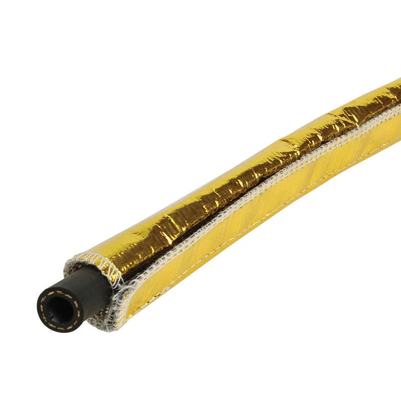 DEI Heat Shroud 1/2in to 1-1/4in I.D. x 3ft - Gold - Installation View