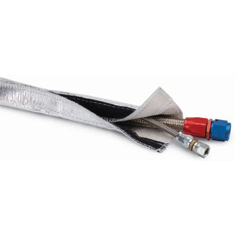 DEI Heat Shroud 1in I.D. x 3ft - Aluminized Sleeving - Hook and Loop Edge - Main Product View
