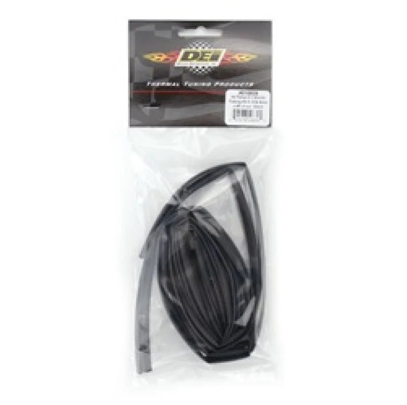 DEI Hi-Temp Shrink Tube Kit - 3/6/9mm x 4ft - Black - Back View