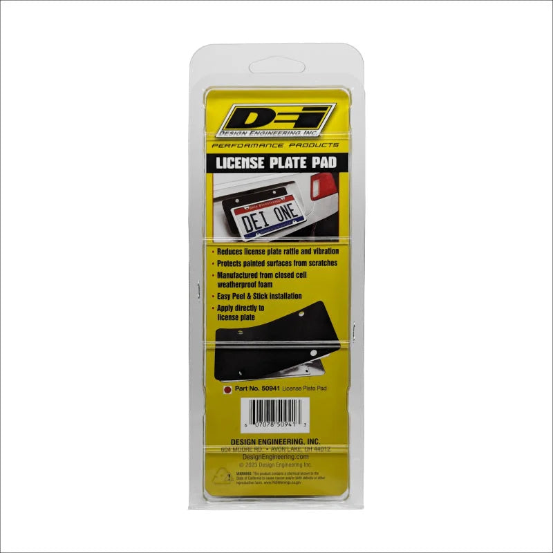 DEI License Plate Pad - 2 Pack - Installation View
