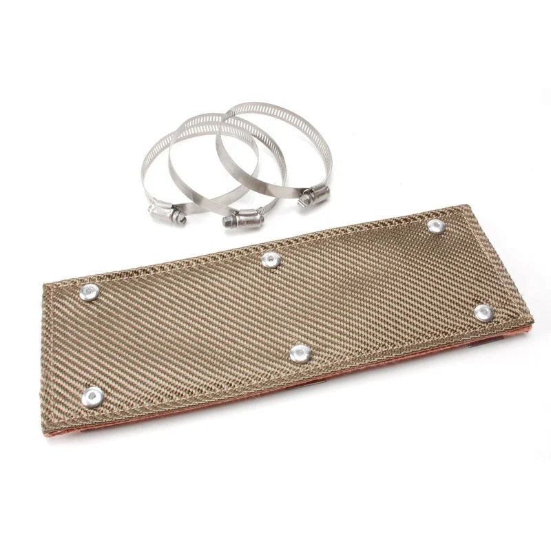DEI Pipe Shield w/Stainless Steel Clamps - 4in x 12in - Titanium - Main Product View
