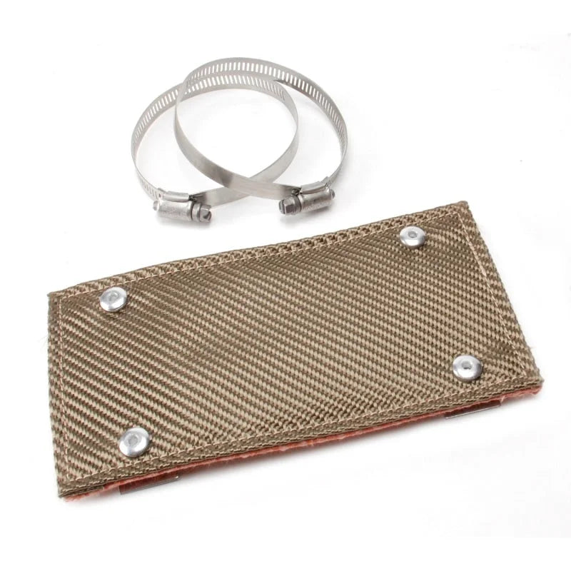 DEI Pipe Shield w/Stainless Steel Clamps - 4in x 8in - Titanium - Main Product View