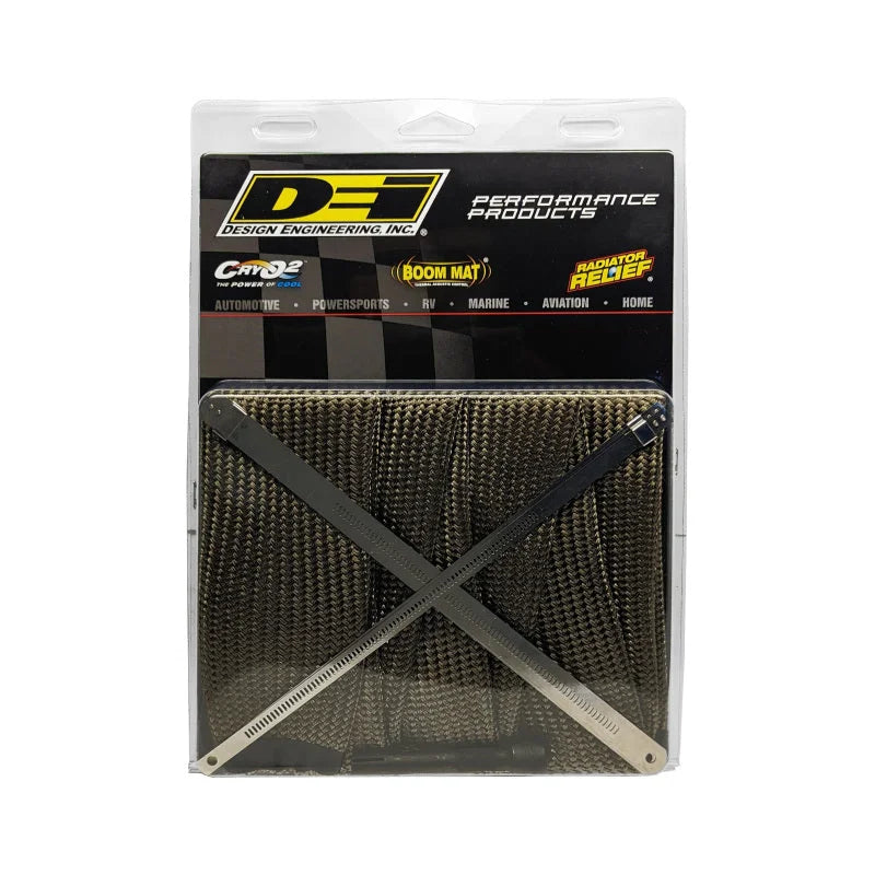 DEI Powersport Exhaust Sleeve Kit - Titanium - Detail View