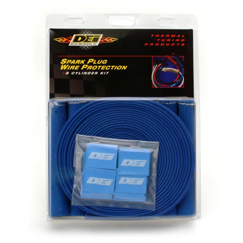 DEI Protect-A-Boot and Wire Kit 8 Cylinder - Blue - Side View
