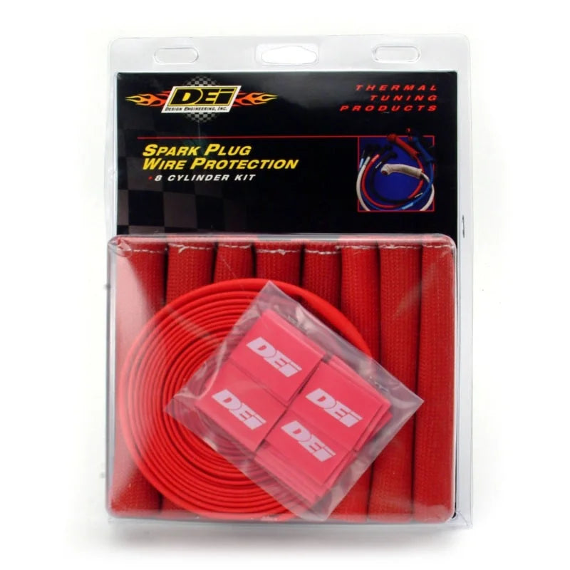 DEI Protect-A-Boot and Wire Kit 8 Cylinder - Red - Main Product View
